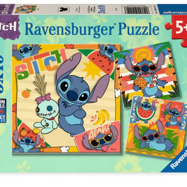 Ravensburger® Disney Puzzle: Stitch - Aloha (3x49 pcs) 2