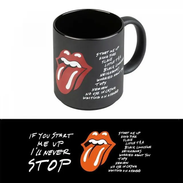 Grupo Erik® The Rolling Stones Κεραμική Κούπα 350ml- Black