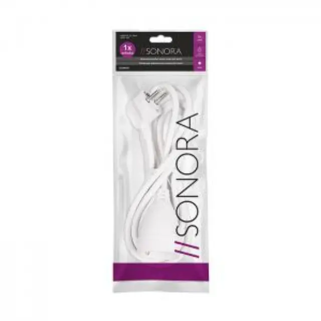 Καλώδιο Επέκτασης Ρεύματος Schuko Sonora EC3W100 White 3m (230-0040) 3