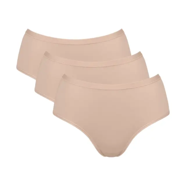 Sloggi Γυναικείο Slip Go Daily Midi - Τριπλό Πακέτο, Χρώμα New Beige