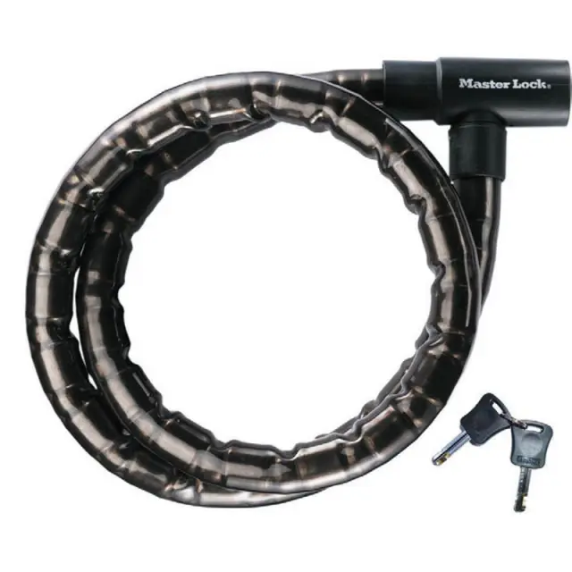 Master Lock 8115EURDPS - Κλειδαριά ασφαλείας μοτοσυκλέτας τύπου «Φίδι» 1.20m Φ22mm