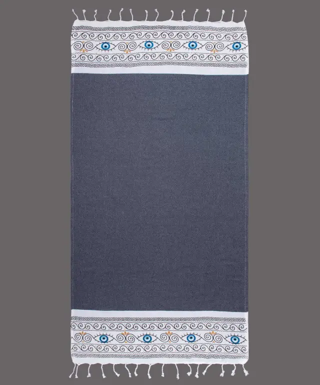 Pestemal nkp554 (90cm x 180cm) μπλέ - -