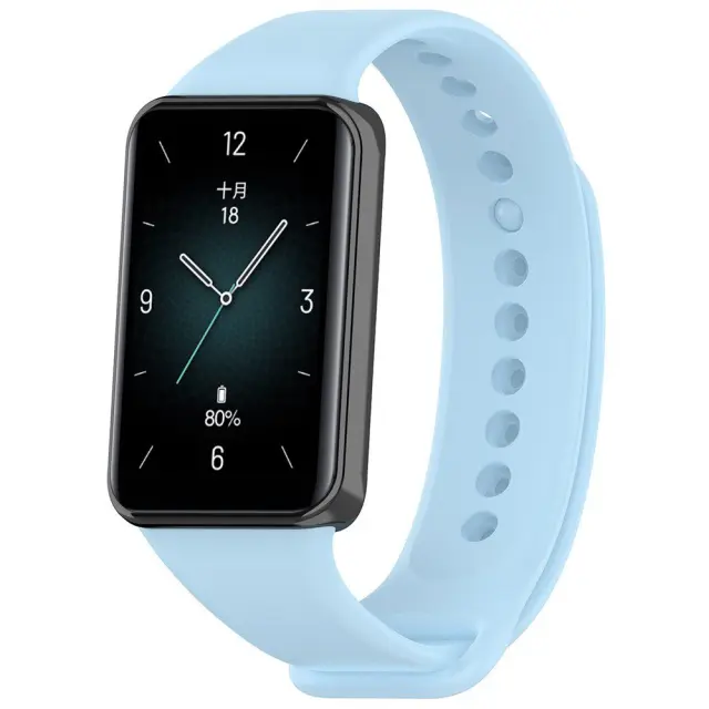 Techsuit® Λουράκι Σιλικόνης για Honor Band 9- Sky Blue