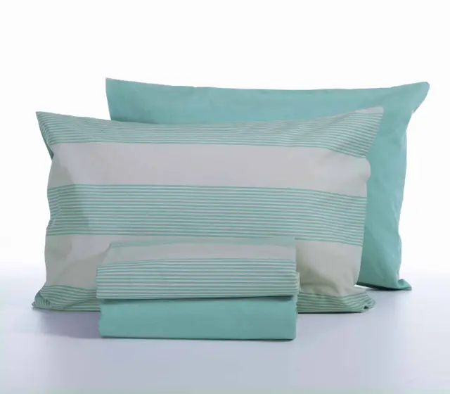 ΣΕΤ ΣΕΝΤΟΝΙΑ ΒΑΜΒΑΚΕΡΑ ΔΙΠΛΑ CASUAL STRIPE 200Χ270 NEF-NEF HOMEWARE PETROL 3