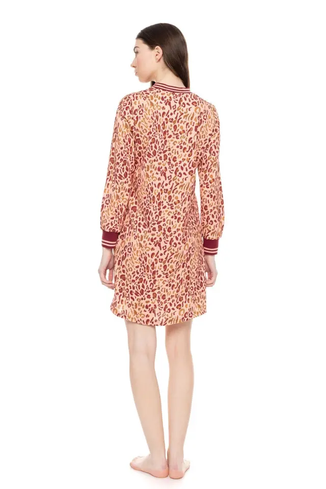 W1605 - Type - NIGHTGOWN SOFT PINK LEOPARD 3