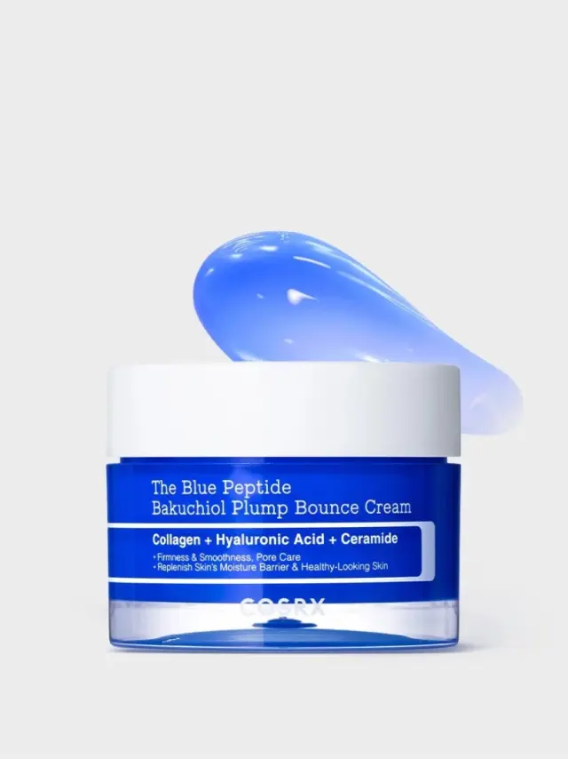 COSRX - The Blue Peptide Bakuchiol Plump Bounce Cream 50gr -Αντιγηραντική Κρέμα Προσώπου με Πεπτίδια Χαλκού & Bakuchiol