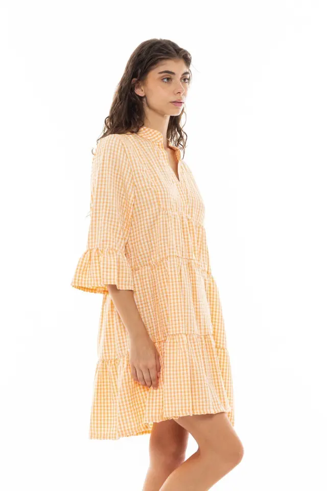 Beachwear Modern Check B420 Aspen Green Pink Label 2