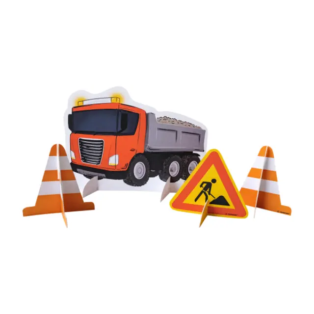 Διακόσμηση Τραπεζιού Kit Construction Part / 4 τεμ