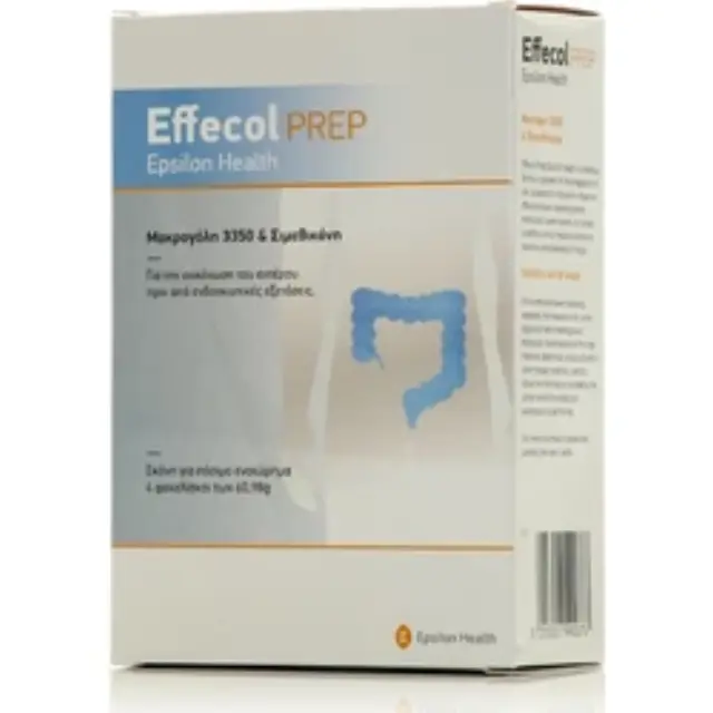 Epsilon Health Effecol PREP Σκόνη για Πόσιμο Εναιώρημα για την Κένωση του Εντέρου πριν από Ενδοσκοπικές Εξετάσεις, 4 φακελίσκοι x 60,98gr 3