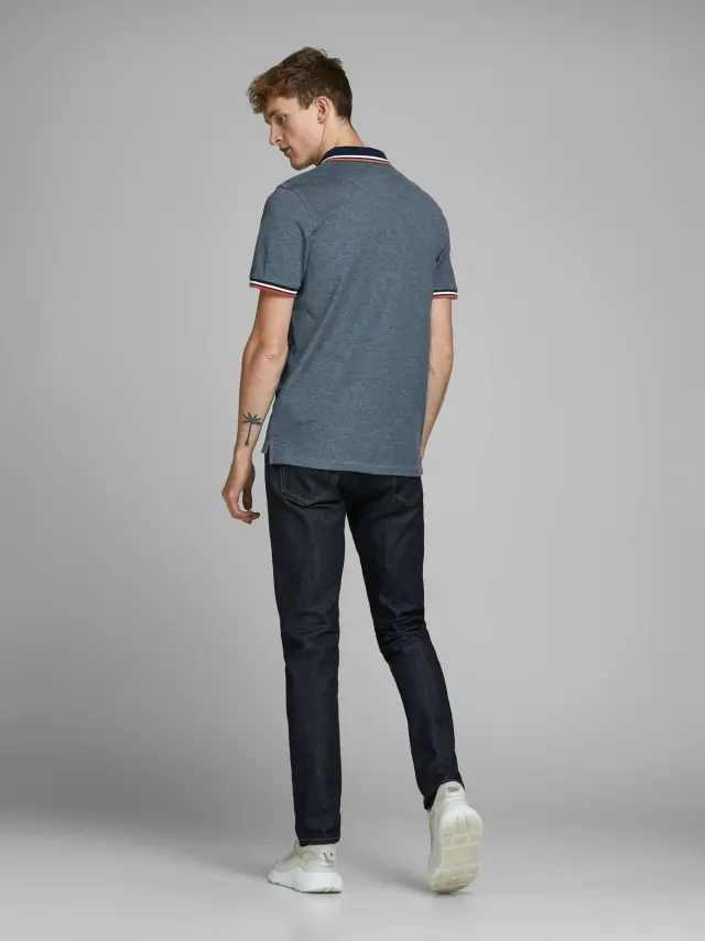 JJEPAULOS POLO SS NOOS Denim Blue 2