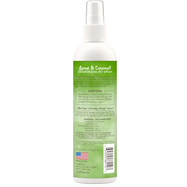 Tropiclean Κολόνια Με Άρωμα Λάιμ & Καρύδα Σκύλου & Γάτας 236ml Μονόχρωμο 2