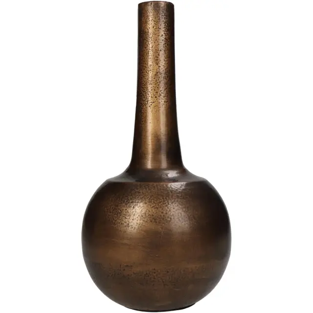 Βάζο Μπρονζέ Αλουμίνιο 11x11x23cm 3