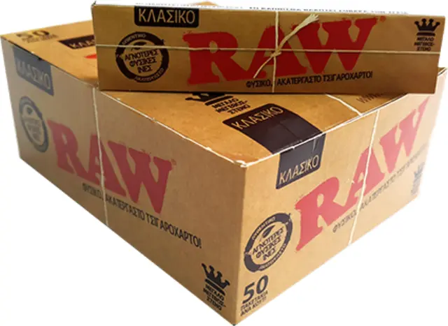 RAW Χαρτάκια Classic - Ακατέργαστο - King Size Slim 50τεμ.