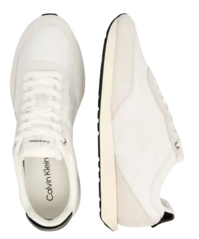 Calvin Klein - Ανδρικά Sneakers Ck Retro Runner Ess Mix Mat YM0YM01361-01W Λευκό 3