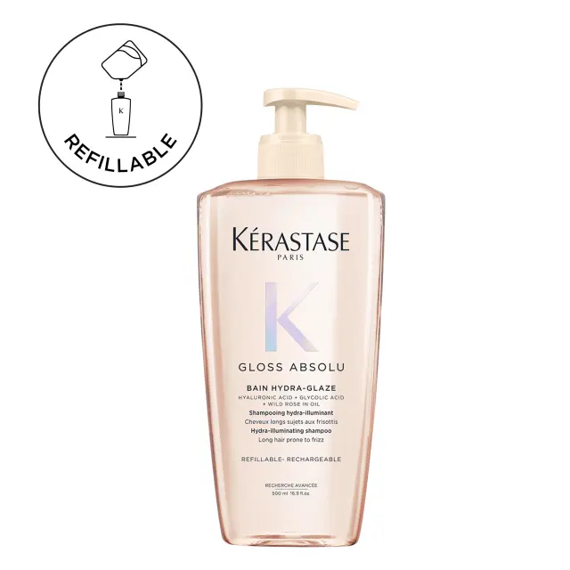 Kerastase Gloss Absolu Bain Hydra-Glaze 500ml - Σαμπουάν Ενυδάτωσης κ Βαθύ Καθαρισμού για Φριζαρισμένα Μαλλιά
