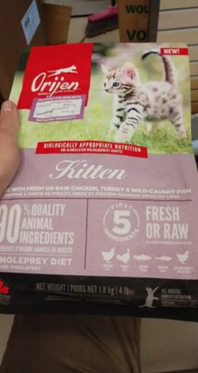 Orijen Kitten Ξηρά Τροφή Για Νεαρά Γατάκια 1.8kg