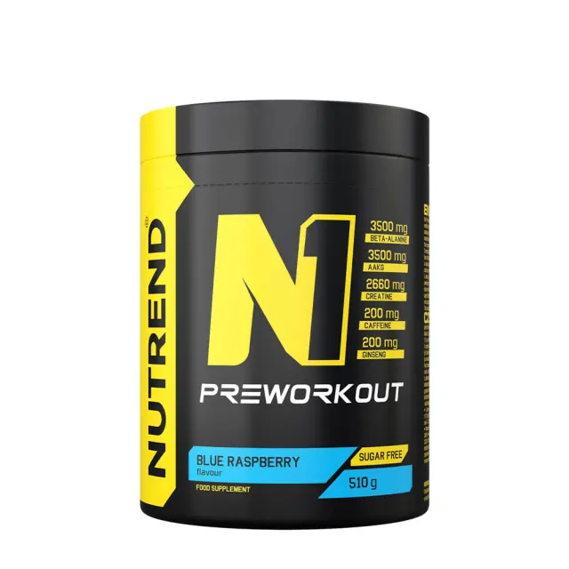 Nutrend N1 Preworkout Blue Raspberry, 510 g