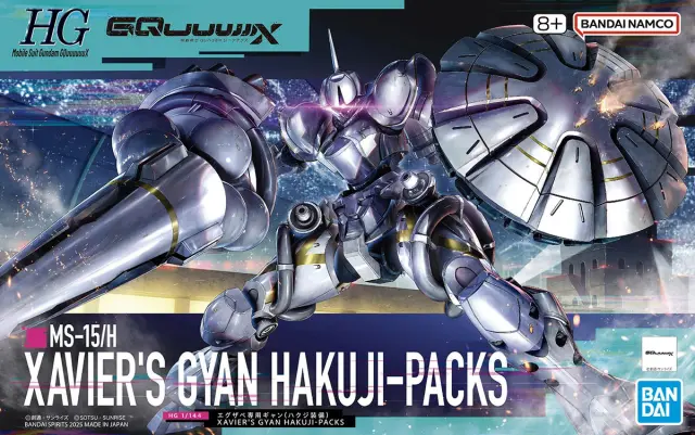 HG 1/144 GUNDAM Xavier's Gyan Hakuji-Packs