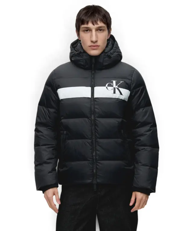 Calvin Klein - Ανδρικό Χειμωνιάτικο Μπουφάν Down Jacket Regular Fit LV04RH502G-UB1 Μαύρο 2