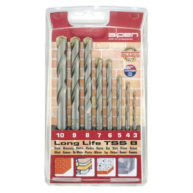 Drill Bit Set 3-10mm ALPEN
