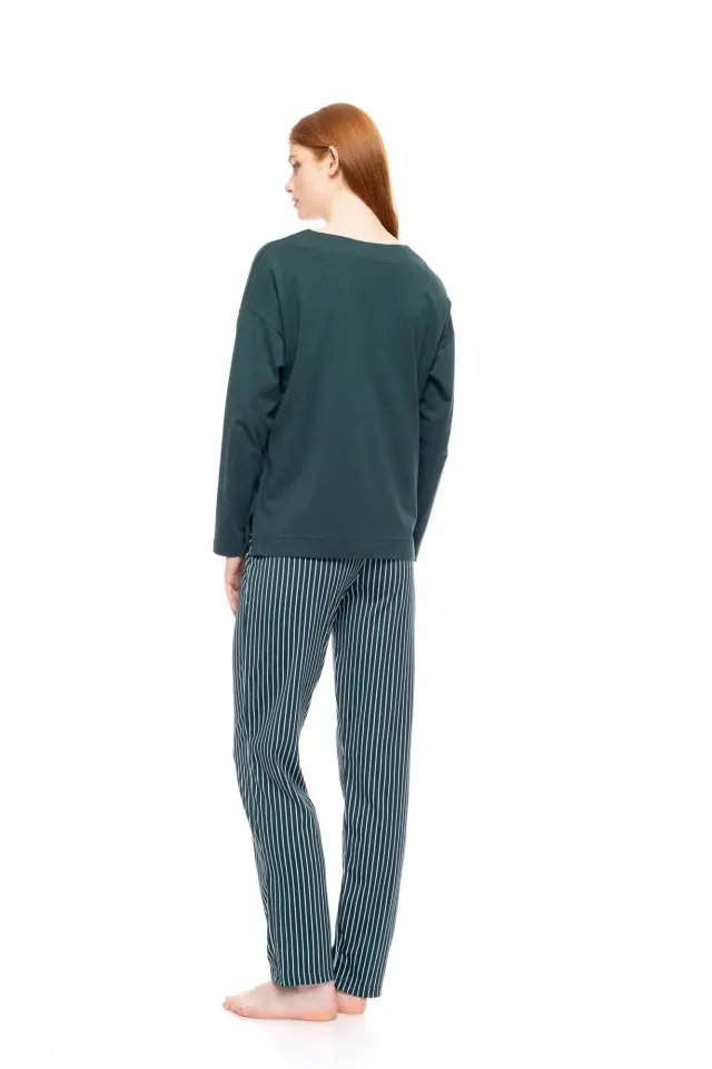 W1753 - Type - PYJAMA GREEN FOREST STRIPES 3