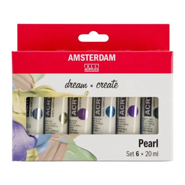 Σετ Ακρυλικά Talens Amsterdam, Περλέ 6 Χρώματα x 20ml