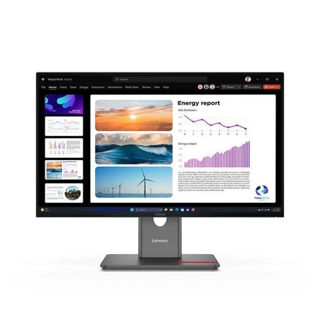 Lenovo ThinkVision P24Q-40 IPS Monitor 23.8" QHD 2560x1440 με Χρόνο Απόκρισης 6ms GTG