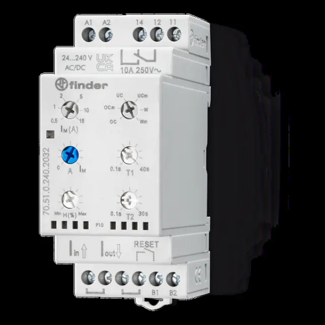 Universal current monitoring relay 1W 240VUC/adjustable/asymmetry (70.51.0.240.2032)