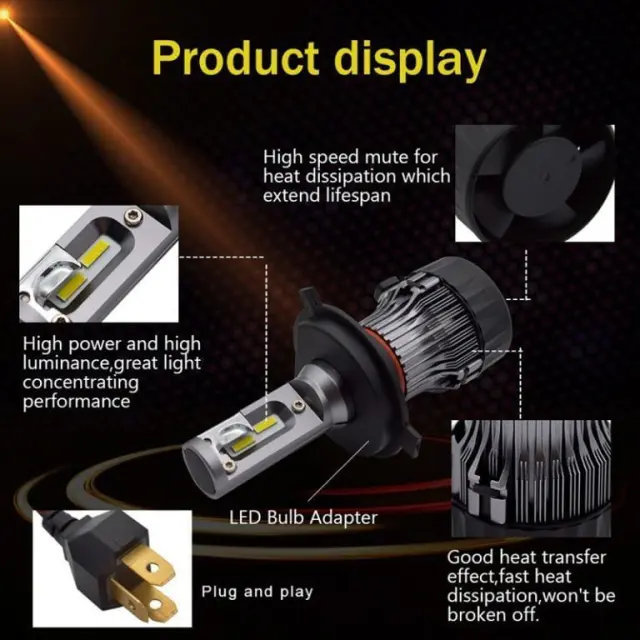 LED Φώτα αυτοκινήτου H4 9-32V - LED Bulb Car Headlight 83059 3