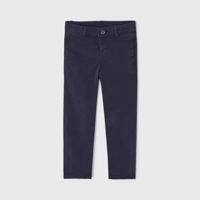 Baby 6 μηνών έως 4 ετών Παντελόνι λοξότσεπο slim fit ECOFRIENDS βασικό ναυτικό μπλε - 3Ε