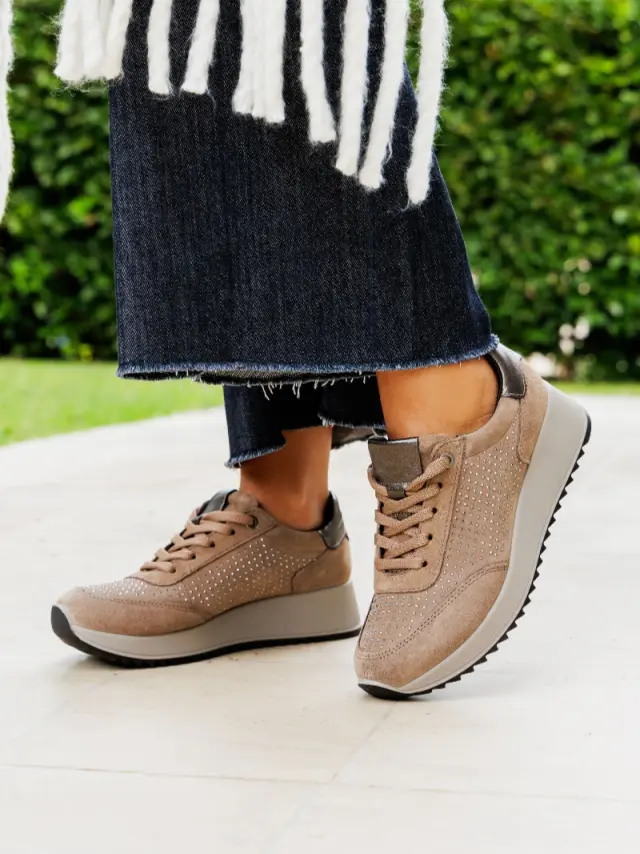 Imac Sneakers Γυναικείο δέρμα Nubuck Καφέ IMA/858220 FANGO 2