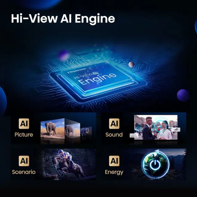Hisense Smart Τηλεόραση 55" 4K UHD Mini LED U7Q HDR (2025) 55U7Q Pro 2