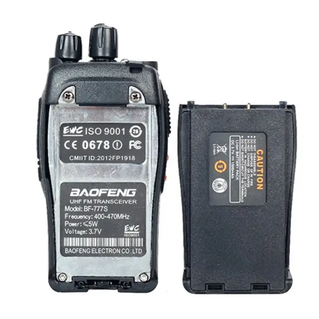 Baofeng BF-777S Walkie Talkie 5W χωρίς Οθόνη Σετ 2τμχ 3