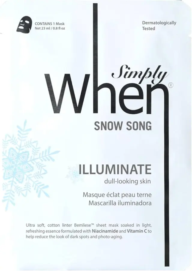 Simply When Snow Song Illuminate Mask 23ml