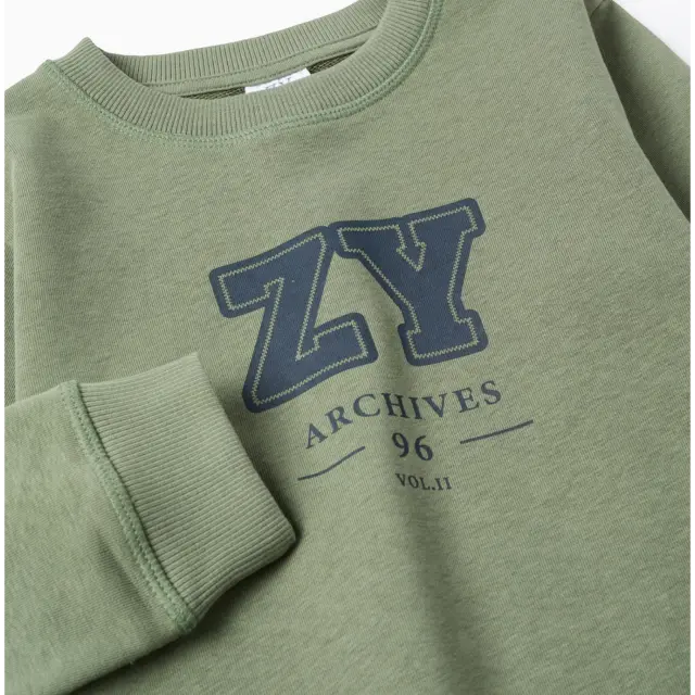 Zippy Φούτερ Χρώμα Σκούρο Πράσινο για Αγόρι 3