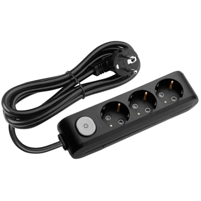 X-tendia Black Three Gang Eart Sock Swit cab CP 3M