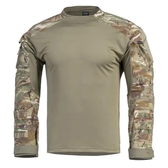 PENTAGON WOLF COMBAT SHIRT CAMO-Μπλούζα για Υπηρεσιακή και Τακτική Χρήση - 60-Grassman Camo 2