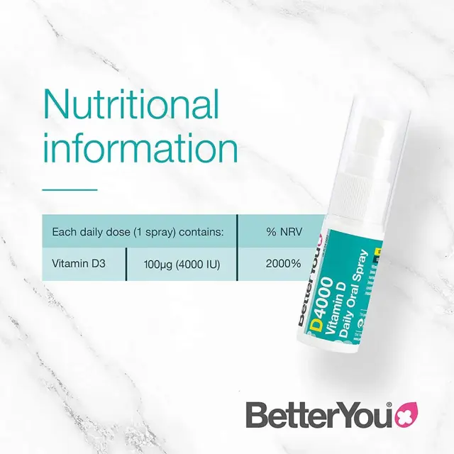 BetterYou Dlux Daily Vitamin D 4000 IU Oral Spray 2