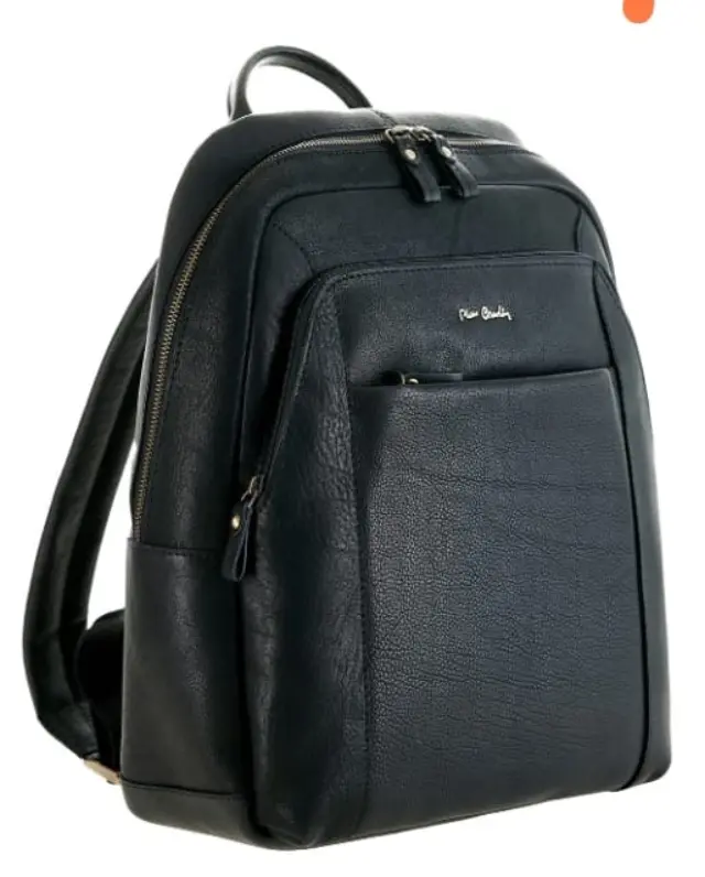 Σακίδιο πλάτης backpack Pierre Cardin, γνήσιο δέρμα, μαύρο, 14423 tilak112 2