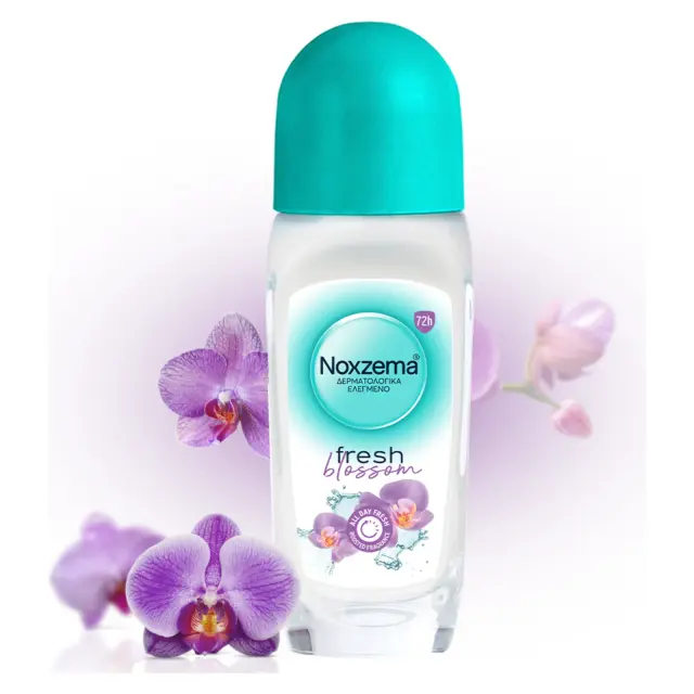 Noxzema Fresh Blossom Anti-Transpirant Αποσμητικό 72h σε Roll-On 50ml 3