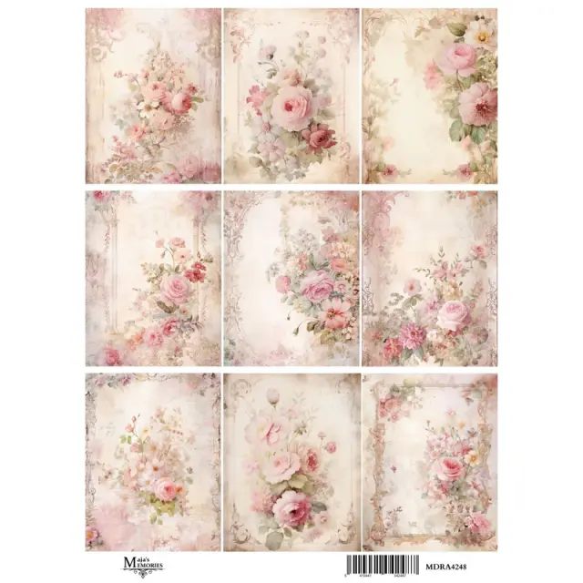 Ριζόχαρτο Maja's Memories, 22.5x32cm, Flower Backgrounds, MDRA4248