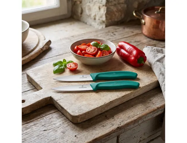Σετ Μαχαίρια Γενικής Χρήσης Victorinox Swiss Classic με μήκος λεπίδας 8cm - Green - 2 τεμάχια6.7604.2C1