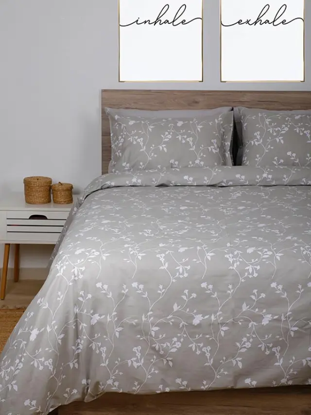 Σετ Σεντόνια Cotton Feelings 924 Grey Μονό (165x270) Sunshine