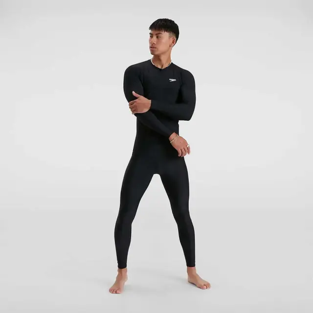 Speedo Men's Long Sleeve UV Protection Rash Top Μαύρο 8132093503 (Speedo)
