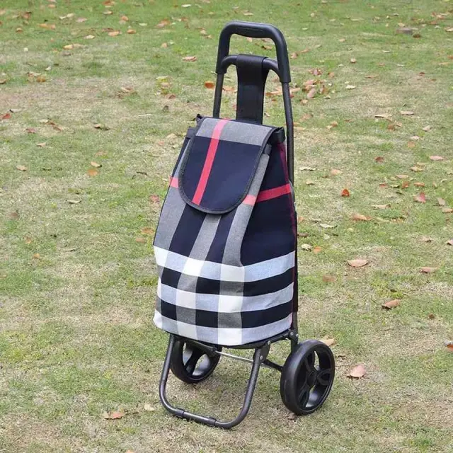 Υφασμάτινο καρότσι λαϊκής - ZZ304-7B - 981287 - Dark Red 2