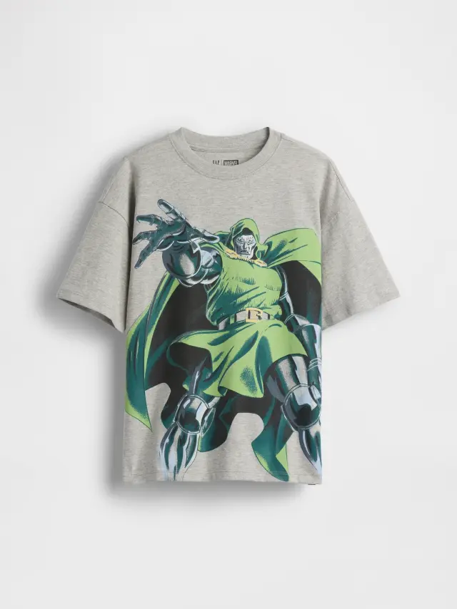 Παιδική Μπλούζα με Marvel Σχέδια Χαλαρής Γραμμής Gray heather