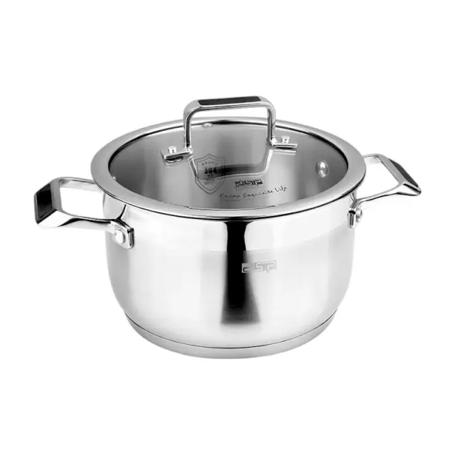 Κατσαρόλα ανοξείδωτη με καπάκι - 9.4L - CS002-B28 - DSP - 560393