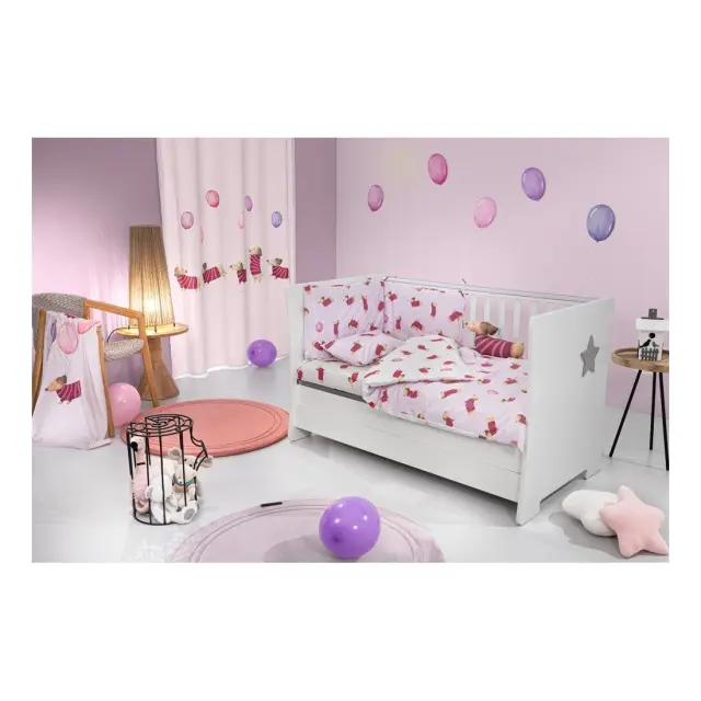 Σετ Σεντόνια Κούνιας Pet Fuchsia 2x(115×170) + 1x(30×40) – Saint Clair
