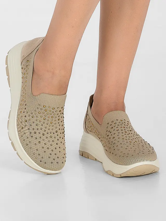 Imac Sneakers Γυναικείο ύφασμα Μπεζ IMA/756350 TAUPE 2