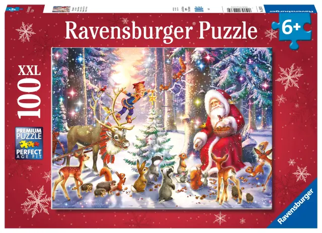 Ravensburger - Puzzle Christmas In The Forest 100p (10112937) - Toys